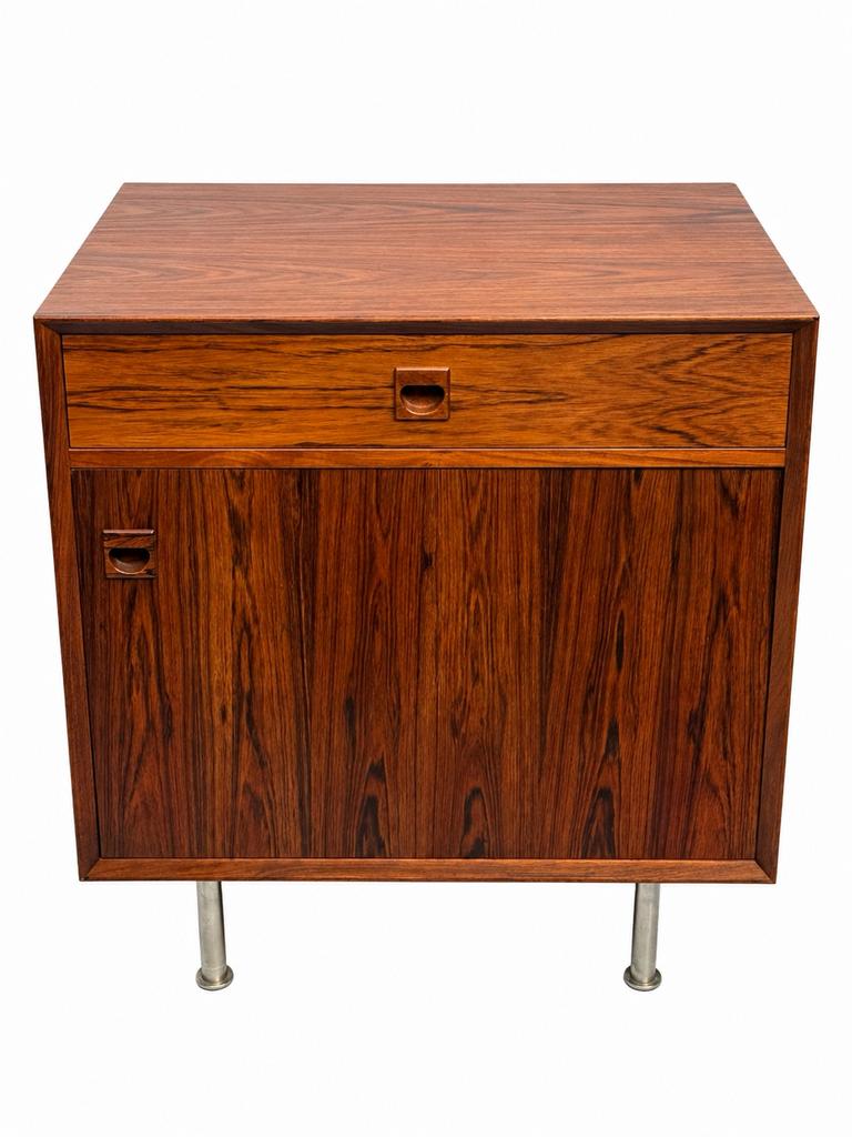 Vintage Sideboard Brouer Möbelfabrik Deens Design, 1970s 80s, Met deur(en), Vintage Mid Century, Zo goed als nieuw, 25 tot 50 cm