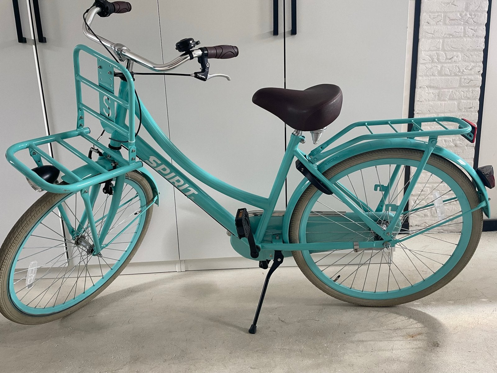 Spirit Cargo N3 Meisjesfiets Turquoise 26 inch, Terugtraprem, Gebruikt, Versnellingen, Spirit Cargo
