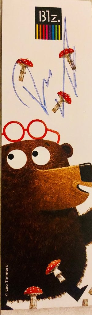 Bladwijzer gesigneerd door Pieter Koolwijk. Kinderboekenweek, Boeken, Ophalen of Verzenden, Nieuw, Pieter Koolwijk