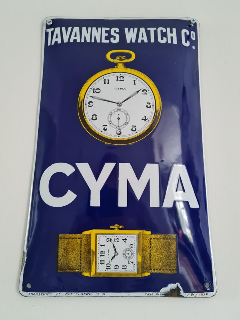 Cyma emaille bord, Antiek en Kunst, Ophalen of Verzenden