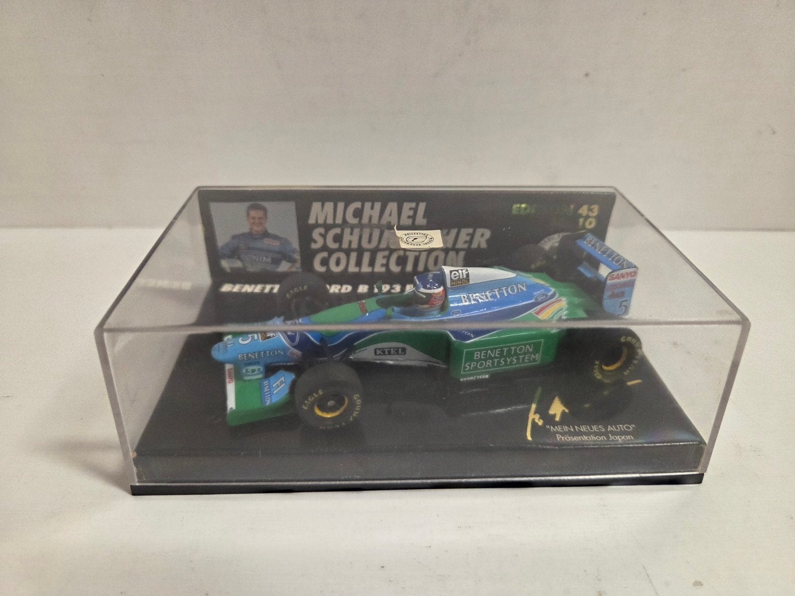 Minichamps Benetton F1 test Japan1994 Schumacher, Auto, ., Ophalen of Verzenden, Zo goed als nieuw
