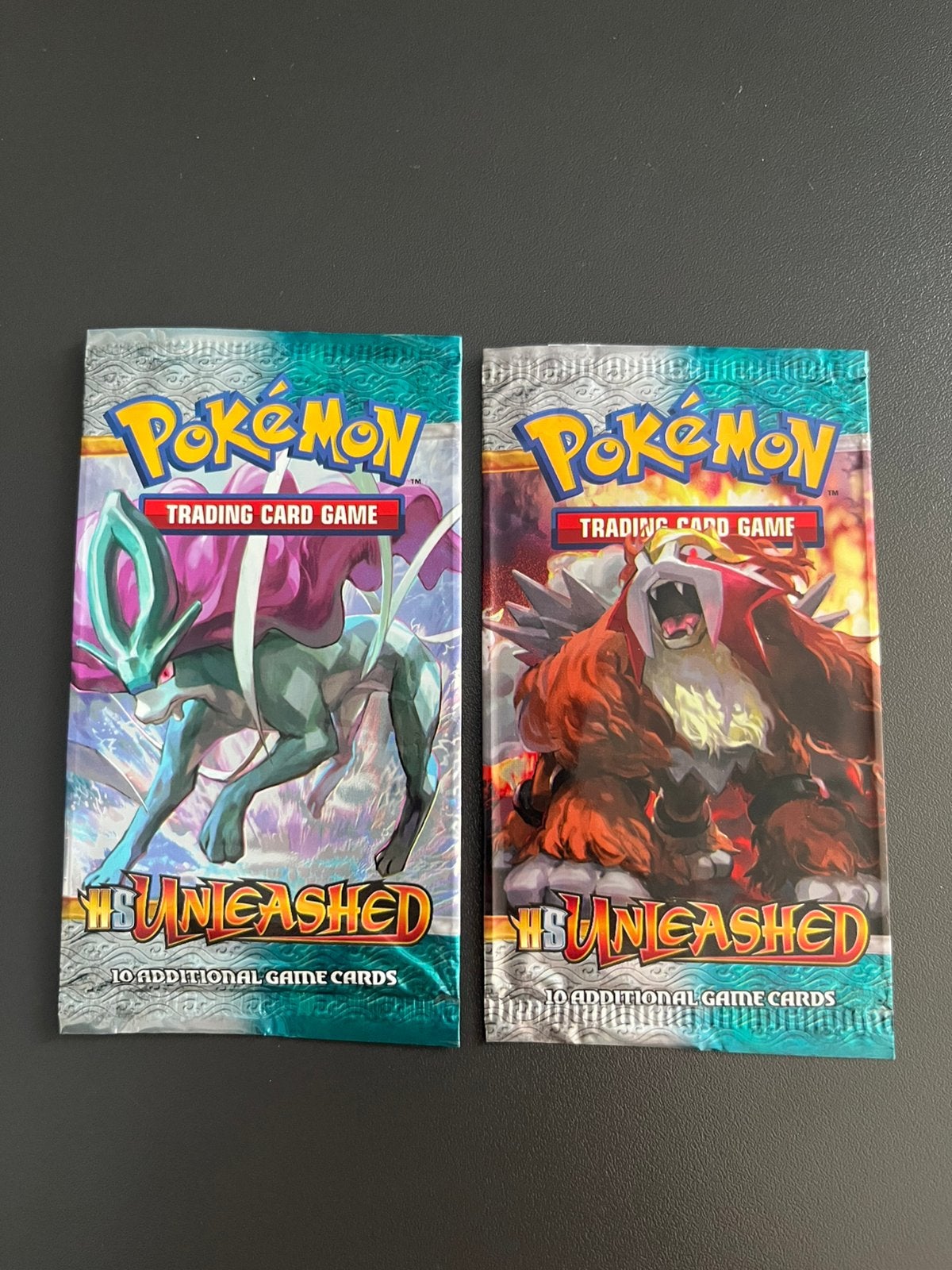 Pokemon booster empty HS unleashed 2x, Ophalen of Verzenden, Gebruikt, Booster