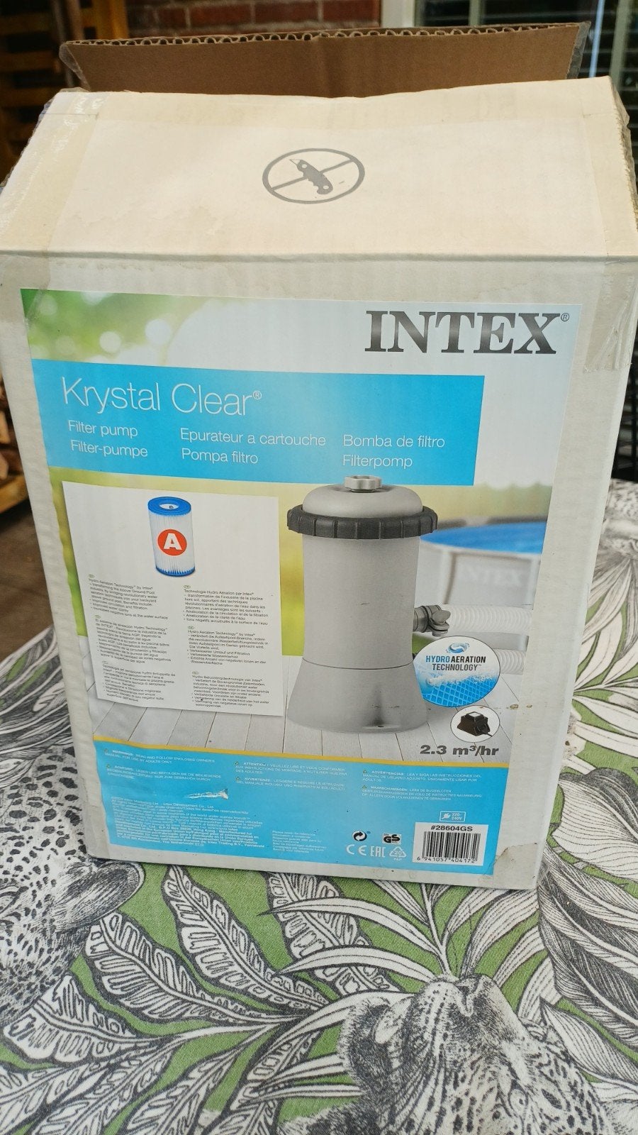 Nieuwe Intex Krystal Clear filterpomp 2.3 m³/uur, Ophalen, Nieuw