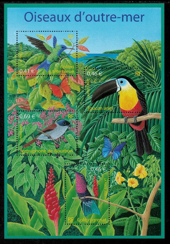 Jaar 2003 Yv BF 56 Bloc feuillet Oiseaux d'Outremer., Ophalen of Verzenden, Postfris
