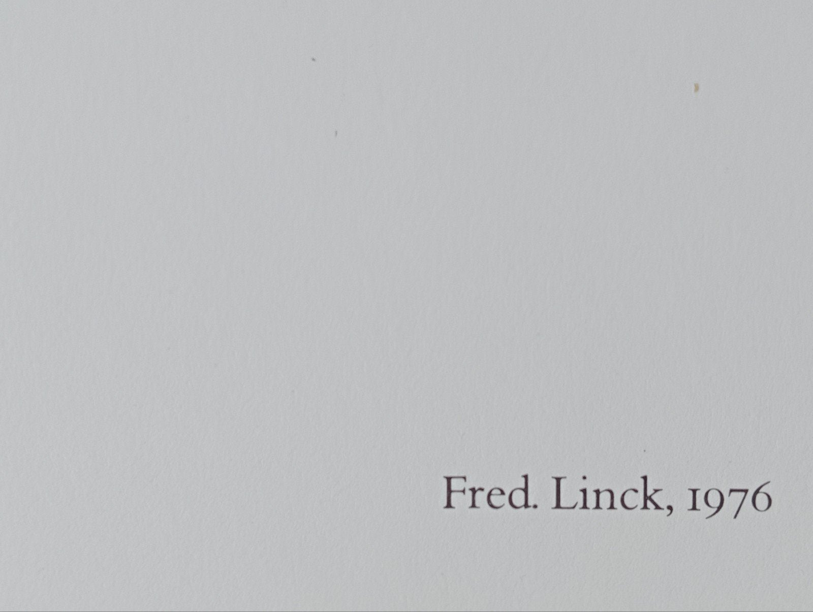 Sierk Schröder offset prent Fred Linck, Ophalen of Verzenden