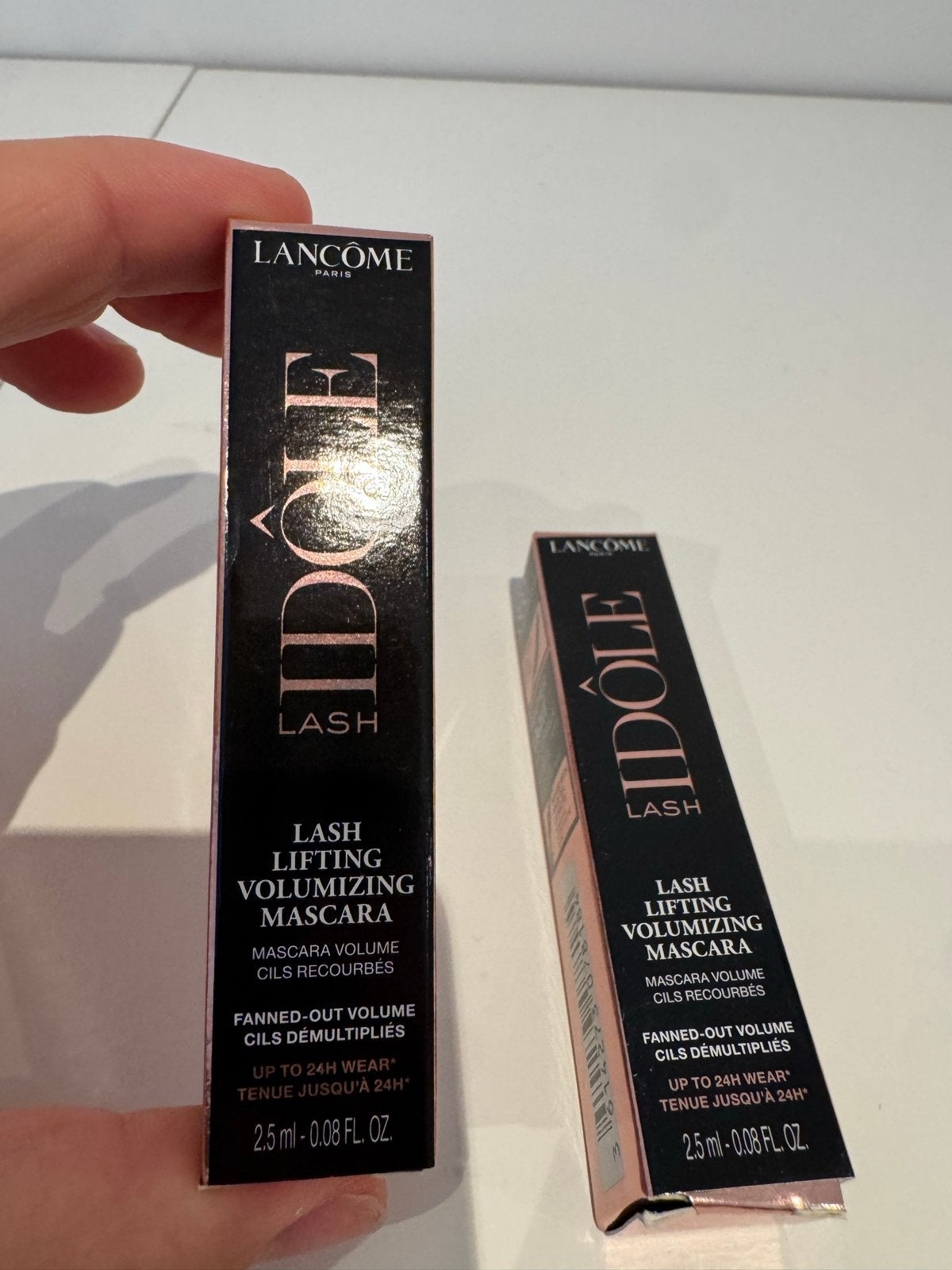 2x Lancôme Idôle Lash Mascara, Ogen, Zwart, Nieuw, Ophalen of Verzenden