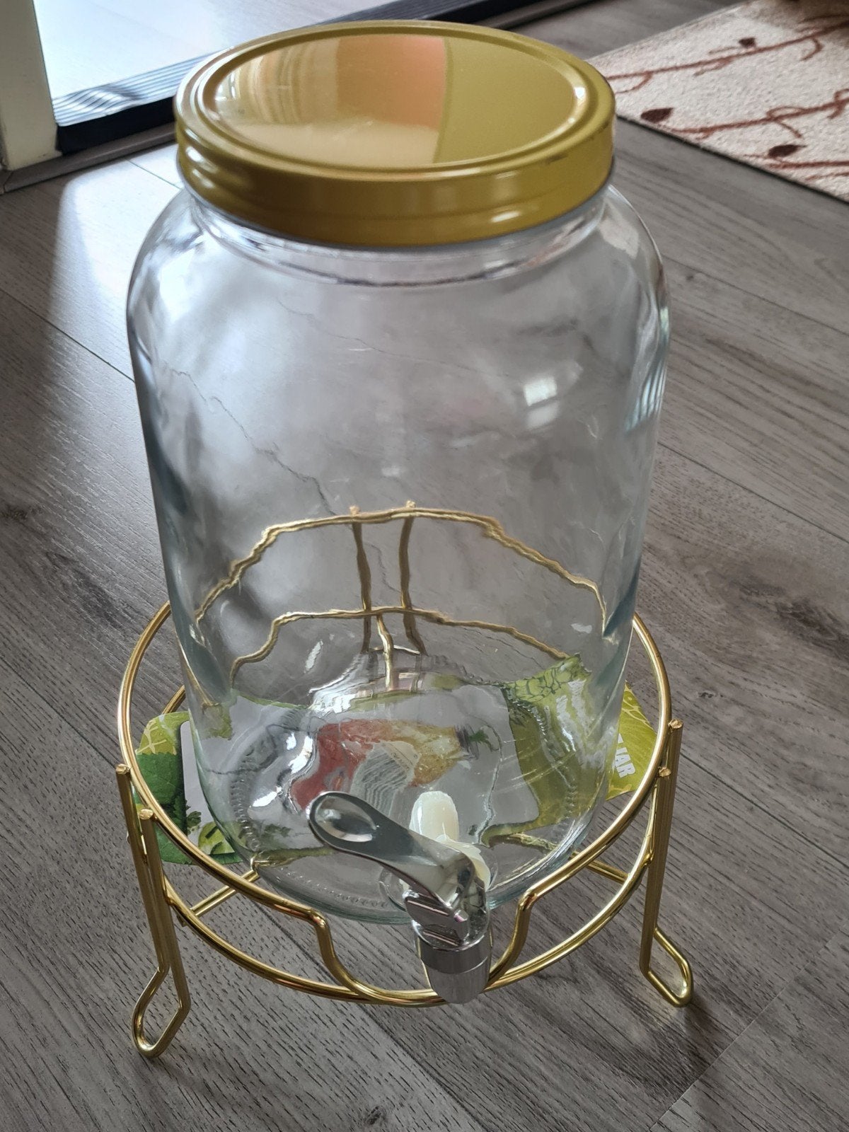 Limonadekan met tapkraan en standaard, Ophalen, Nieuw, Overige merken, Glas