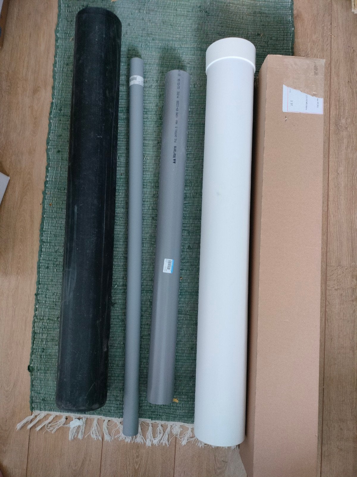 Nieuw: diverse buizen, afvoer, ventilatie, pvc, pp, Doe-het-zelf en Verbouw, Buizen en Afvoer, Ophalen, Pvc, Nieuw, Minder dan 2 meter