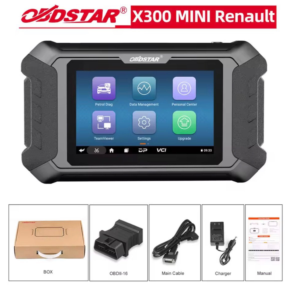 Obdstar 300 mini renualt en dacia sleutel programmeren, Auto diversen, Ophalen of Verzenden, Nieuw