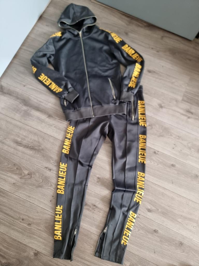 Grijs heren trainingspak Banlieue, maat XS (GB12), Ophalen of Verzenden, Zo goed als nieuw, Maat 34 (XS) of kleiner, Grijs