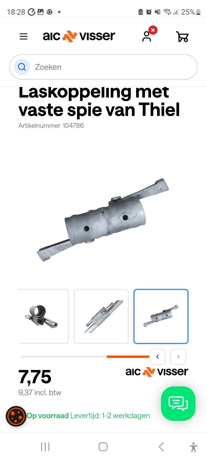 div steiger materiaal (klemmen), Doe-het-zelf en Verbouw, Ophalen, Overige typen, 5 meter of hoger