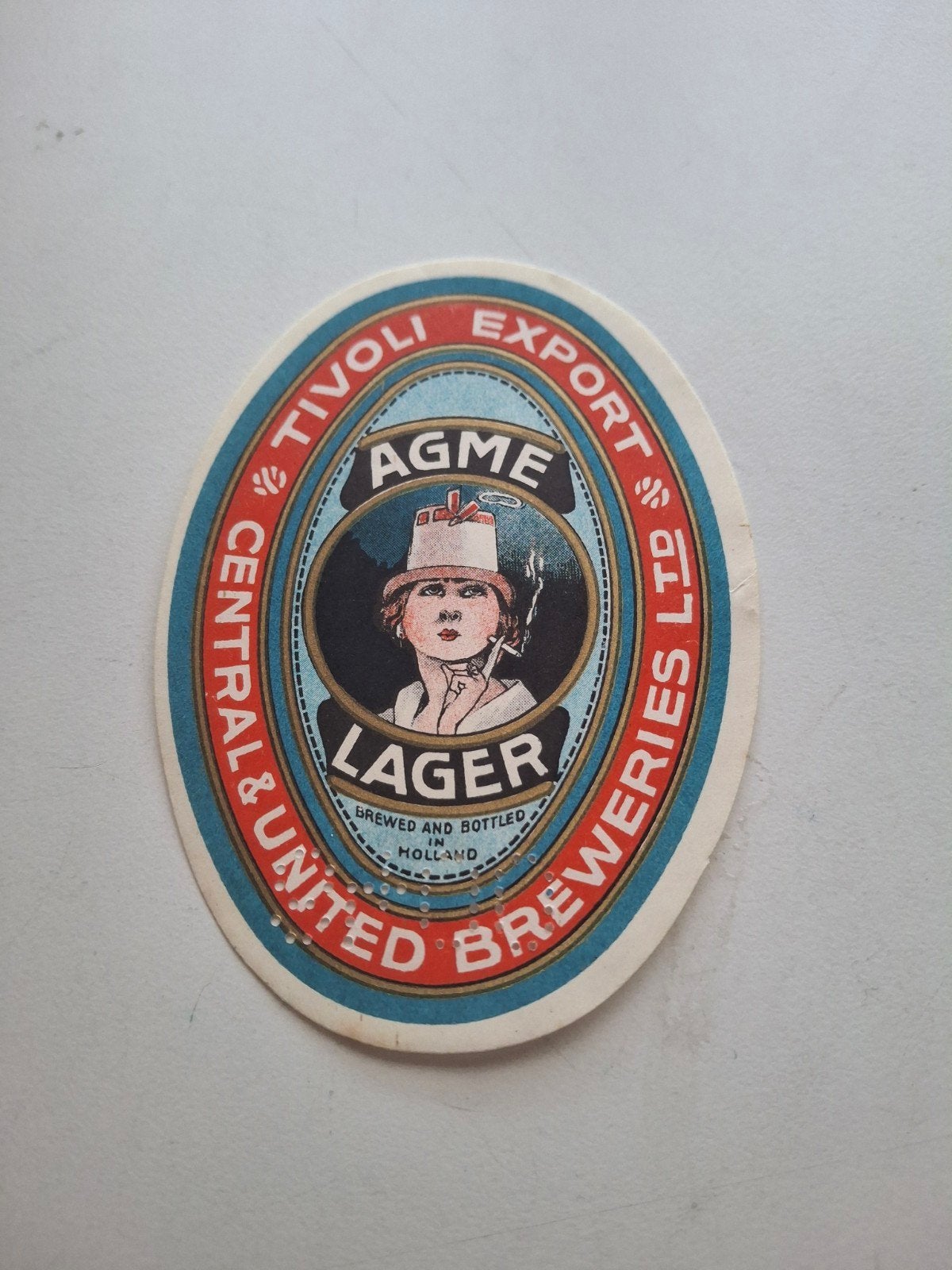 Etiket Phoenix brij Amersfoort., Verzamelen, Ophalen of Verzenden, Zo goed als nieuw, Overige typen, Overige merken
