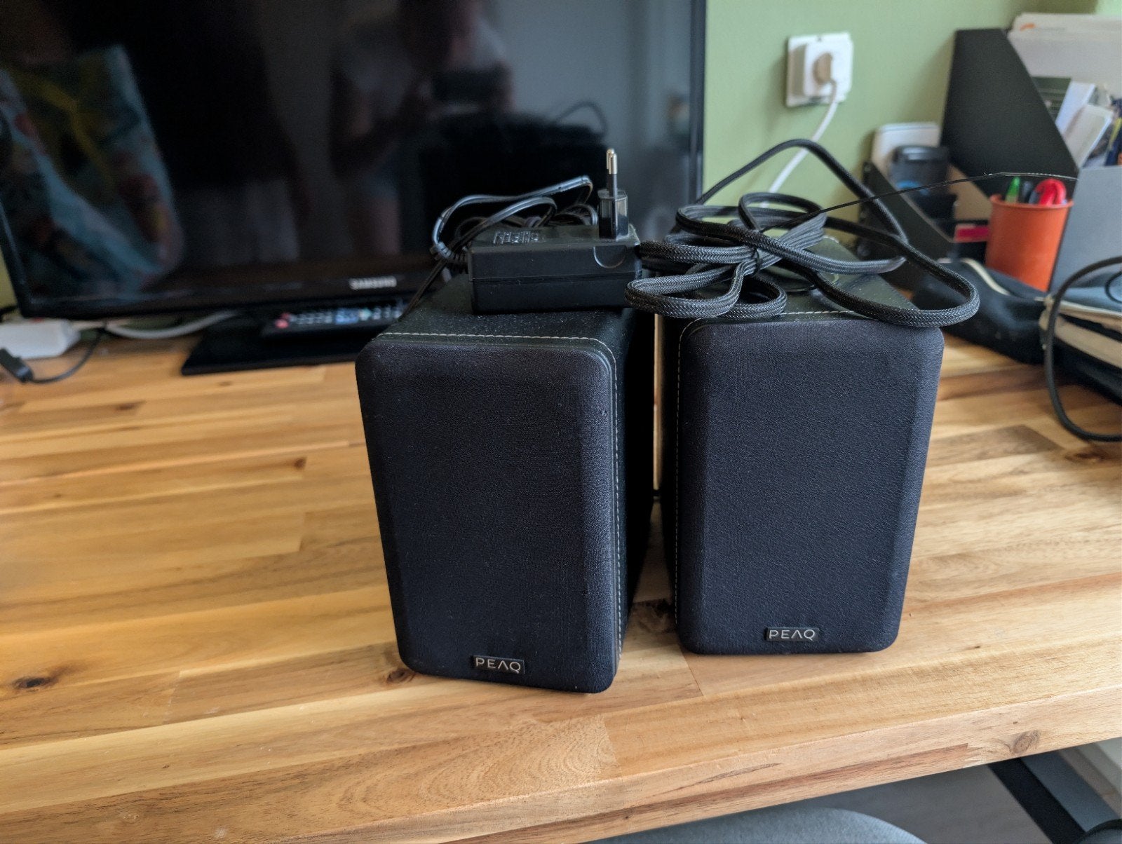 PEAQ PPA100BT Luidsprekers - Defect (kabelprobleem), Stereo speakers, Niet werkend, Bluetooth, Minder dan 60 watt