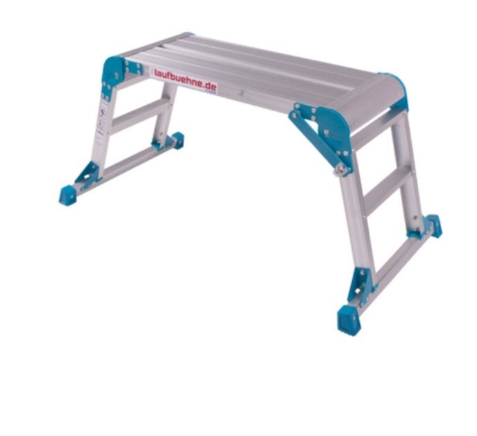 Werkplatform  van stevig alum. inklapbaar / 40 cm. hoog., Ophalen, Trap, Zo goed als nieuw, Opvouwbaar of Inschuifbaar