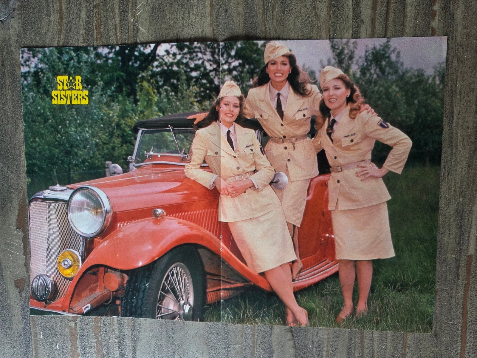 Vintage poster The Star Sisters, Ophalen of Verzenden, Zo goed als nieuw, A1 t/m A3, Muziek
