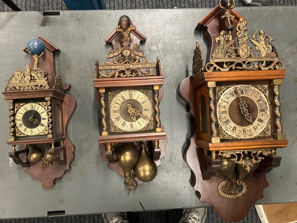 3 zaanse klokken, Antiek en Kunst, Ophalen