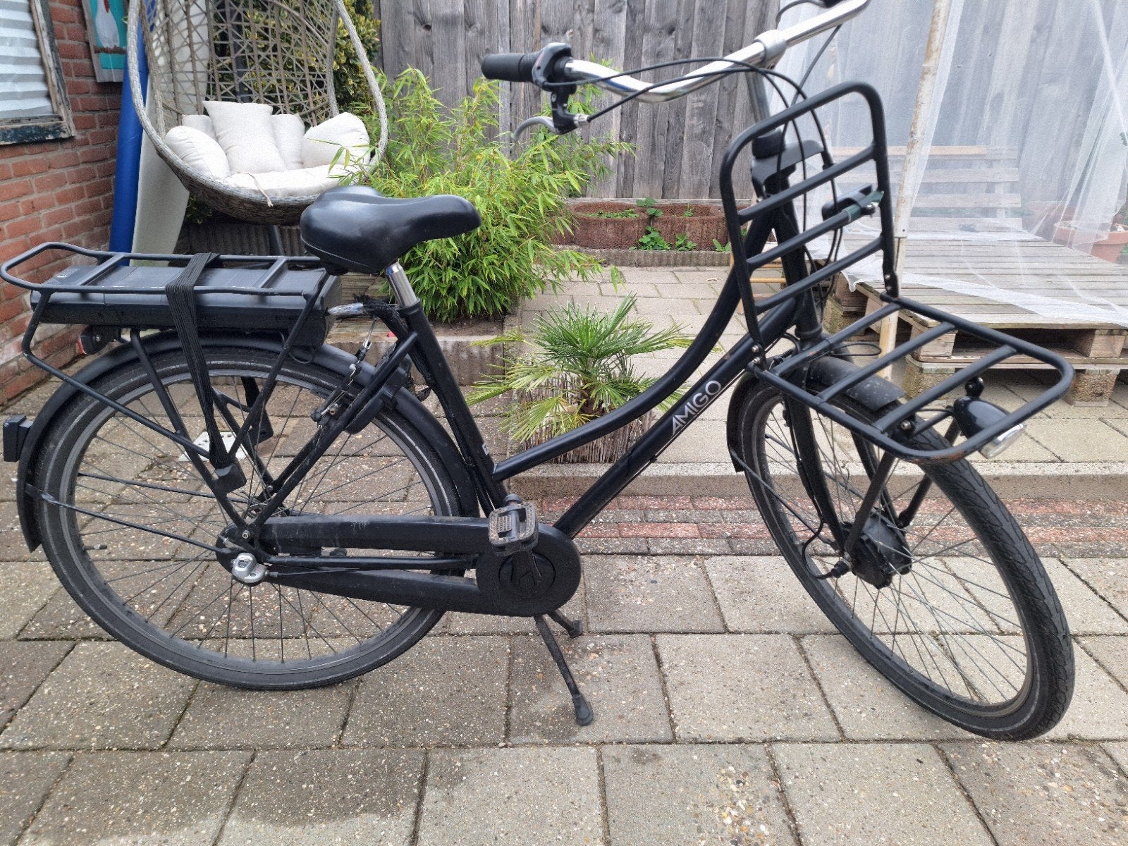 Amigo elektrische fiets met defecte accu, Ophalen, Gebruikt, Minder dan 30 km per accu, Overige merken