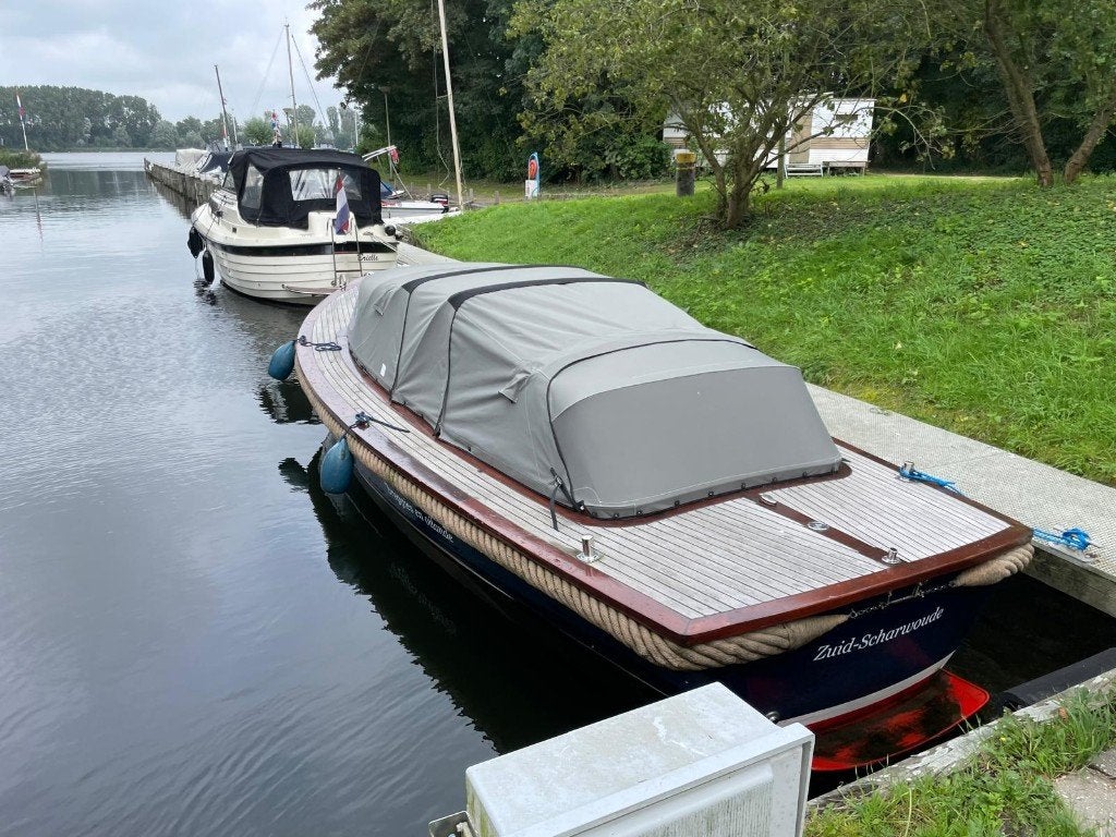 Prachtige Langenberg Vlet 7.20m met ligplaats (2006), Gebruikt, Staal, Binnenboordmotor, Diesel