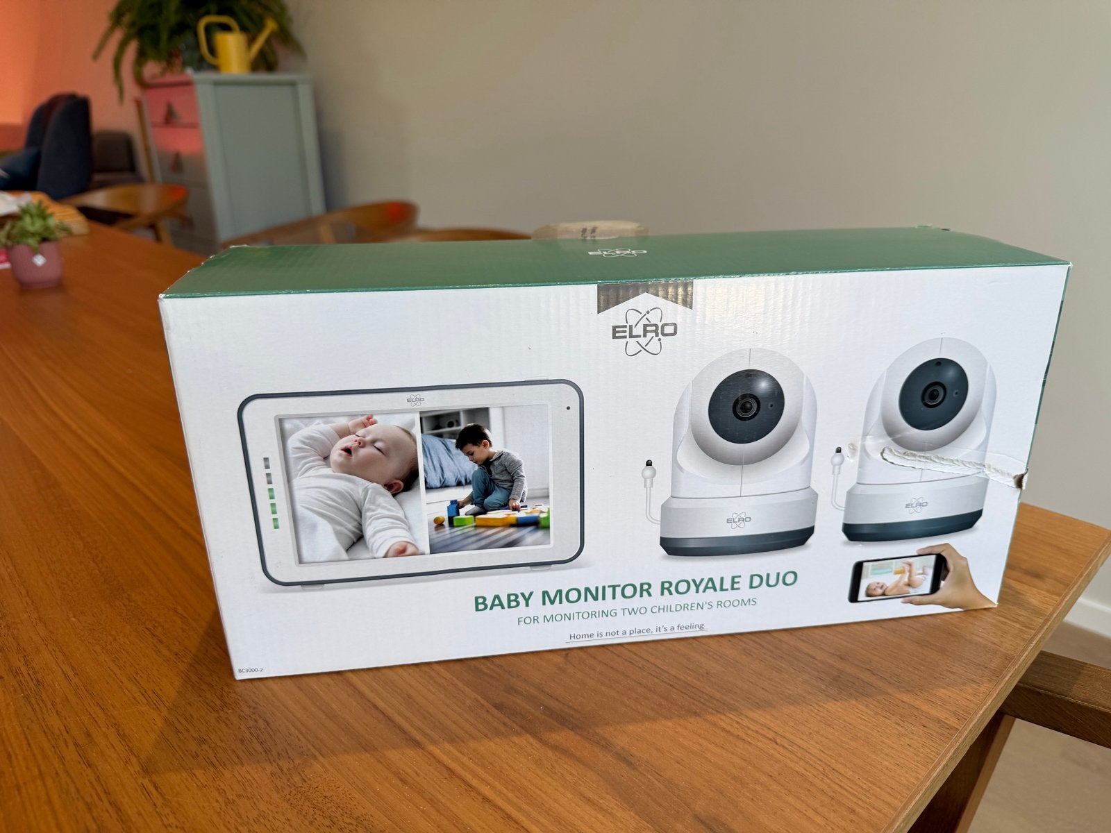 ELRO Babyfoon Royale Duo XL Touchscreen met 2 camera's, Ophalen of Verzenden, Nieuw, 250 meter of meer, Camera