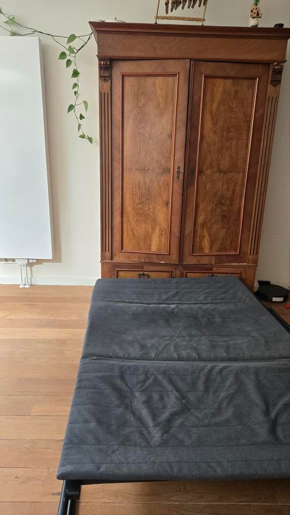 Praktische bedbank met wasbare hoes, Ophalen, Gebruikt, Grijs