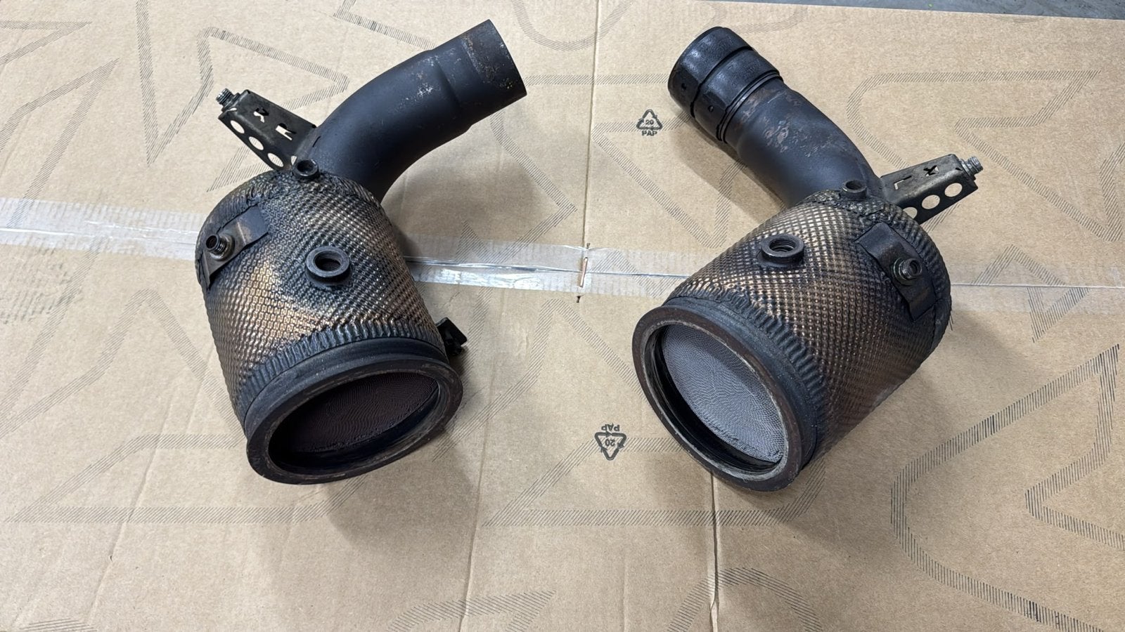 Akrapovic Link Pipe Set Porsche 911 992 (L-PO/SS/3), Ophalen, Gebruikt, Porsche