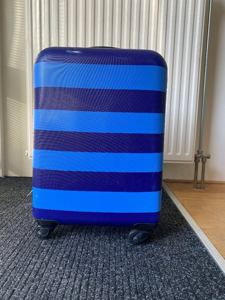 Koffertje, handbagage, 55x35x20cm, Ophalen, Gebruikt, 50 tot 60 cm, Hard kunststof