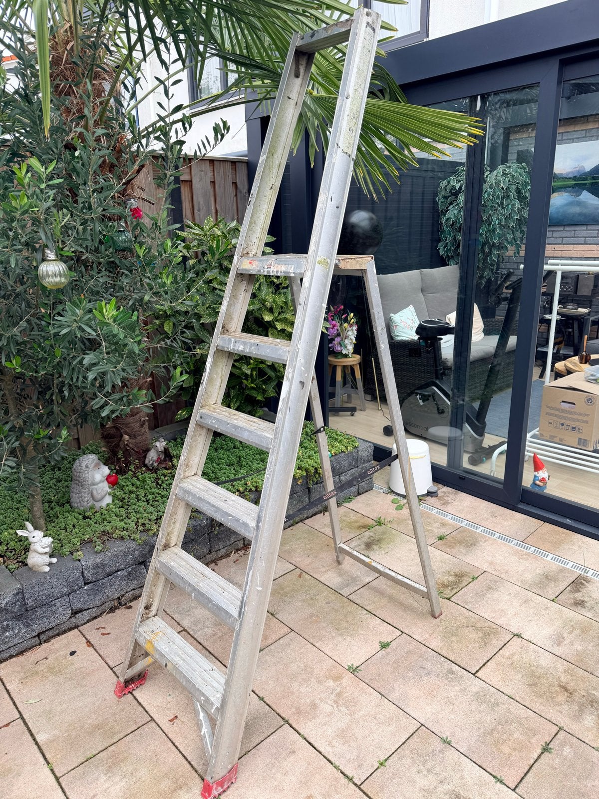 Altrex aluminium trap, Doe-het-zelf en Verbouw, Ophalen, Gebruikt, Trap, Opvouwbaar of Inschuifbaar
