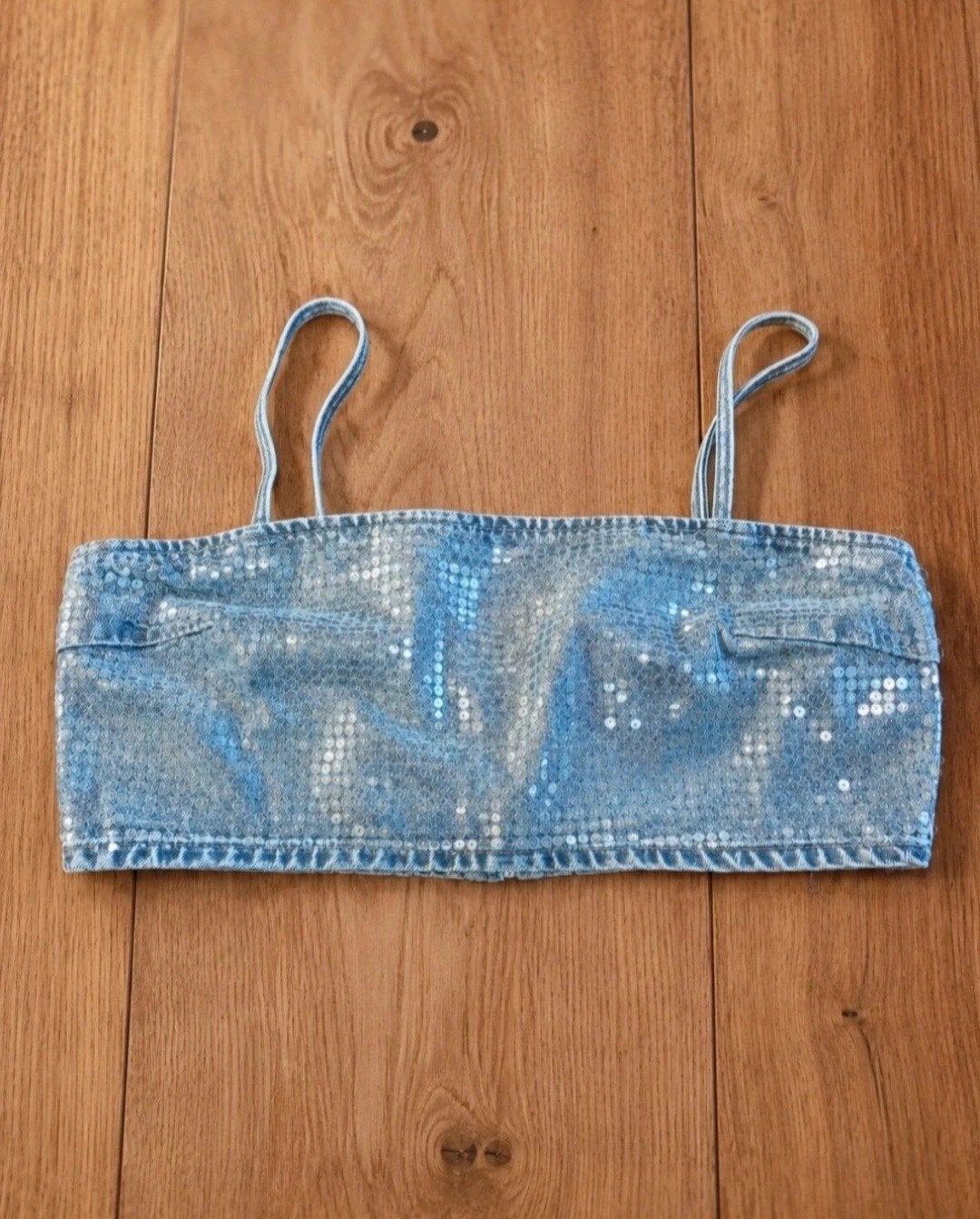 Zara spaghettibandjes top met pailletten, maat M, Maat 38/40 (M), Zara, Ophalen of Verzenden, Zonder mouw