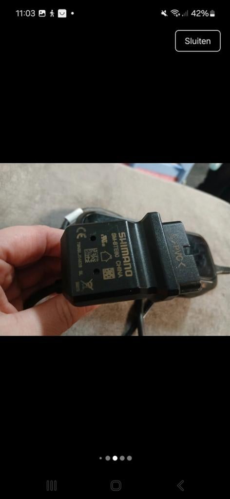 Shimano EC-E6002 E-bike Lader - Zo goed als nieuw, Fietsen en Brommers, Fietsaccessoires | Fietsaccu's, Ophalen of Verzenden, Zo goed als nieuw
