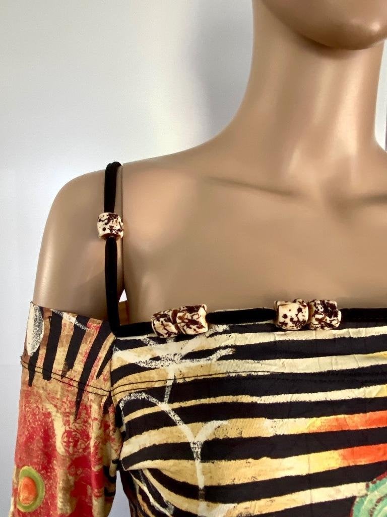 J326 Save The Queen maat M=38 blouse top tuniek zwart/rood, Maat 38/40 (M), Zo goed als nieuw, Rood, Save the Queen