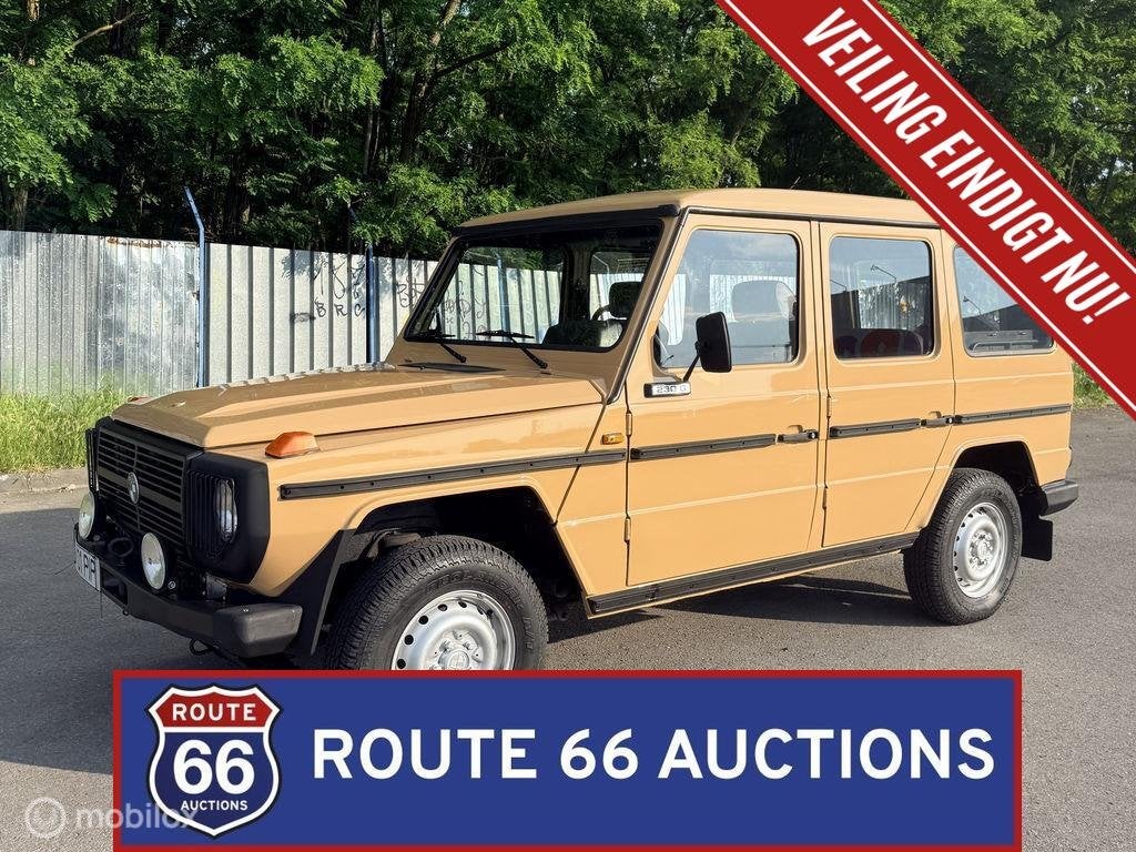 Mercedes-Benz 230 G | 1983 | Route 66 Auctions, Overige carrosserieën, Zwart, Mercedes-Benz, Bedrijf