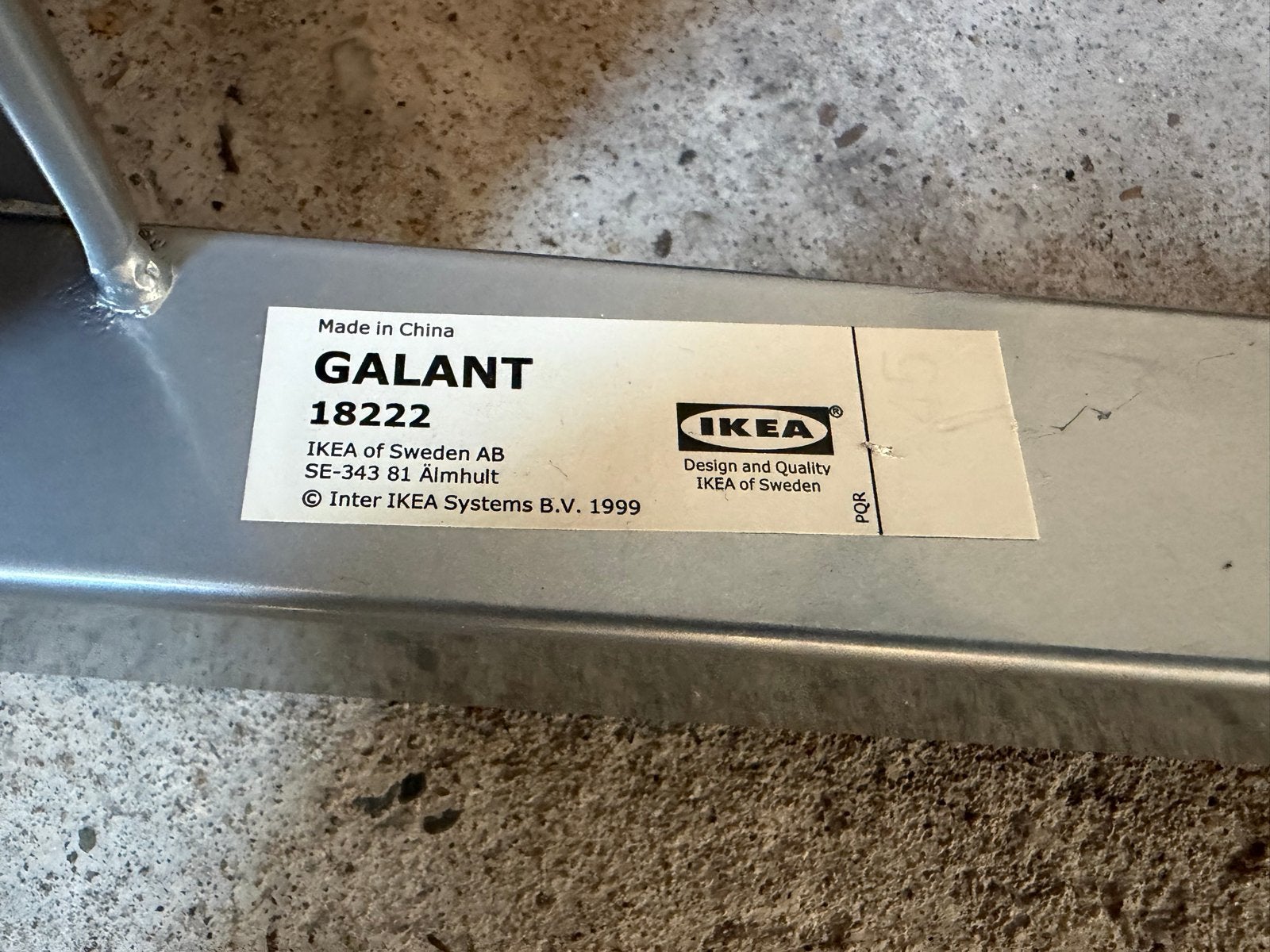 IKEA Galant onderstel, Ophalen, Tafelpoot, Minder dan 50 cm, Gebruikt