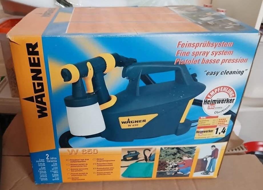 Wagner W650 verfspuit fine spray system, Doe-het-zelf en Verbouw, Schildersmaterialen, Ophalen of Verzenden, Gebruikt, Verfspuit of Verfpomp