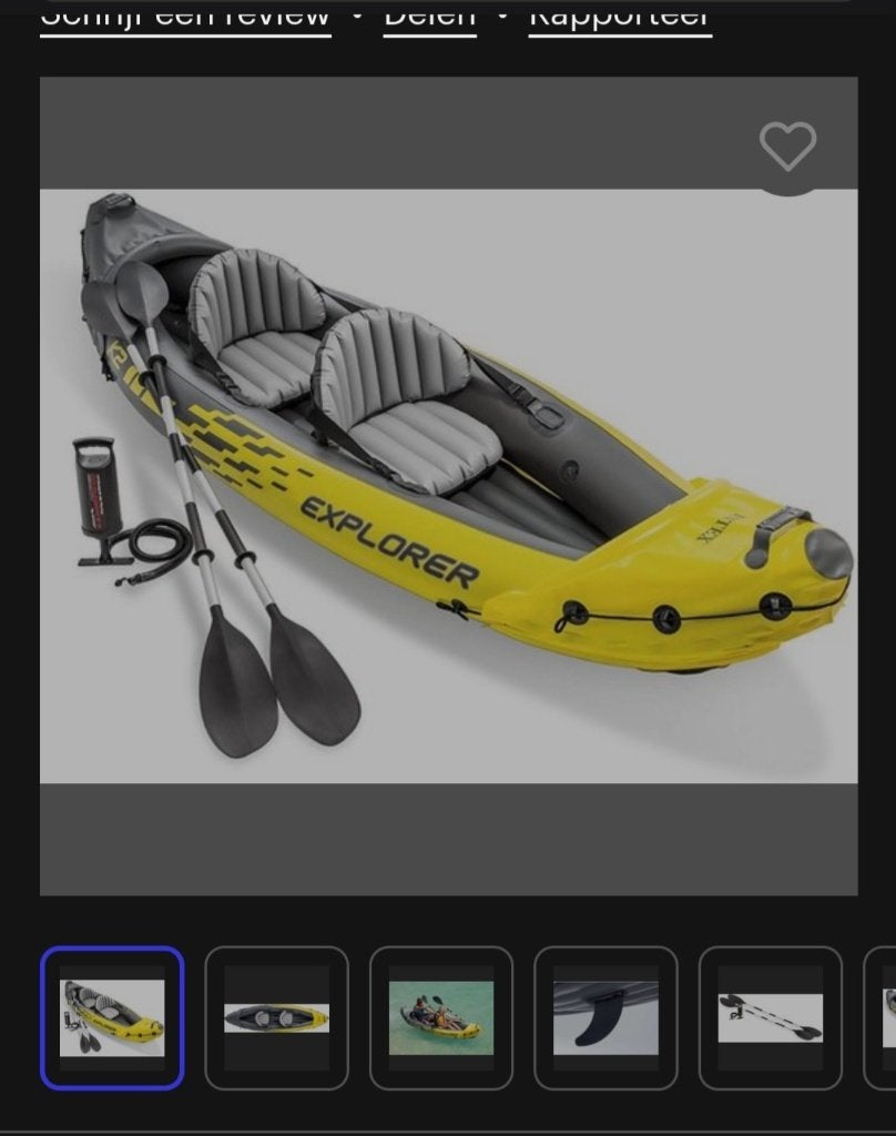 Kano / kayak opblaasbare, Watersport en Boten, Ophalen, Eén persoon, Kajak