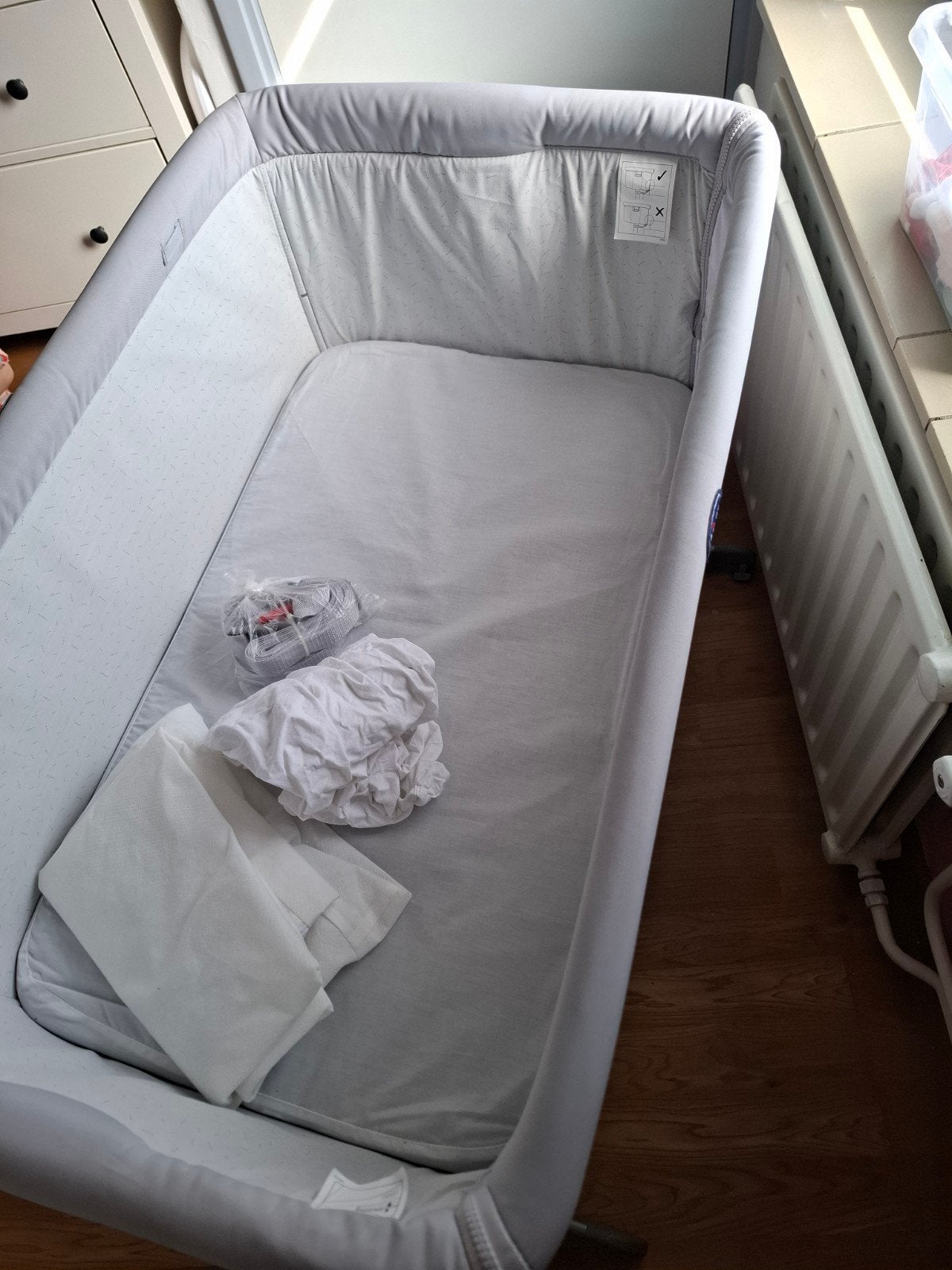 Complete co-sleeper chicco met defect, Ophalen, Gebruikt, Wieg