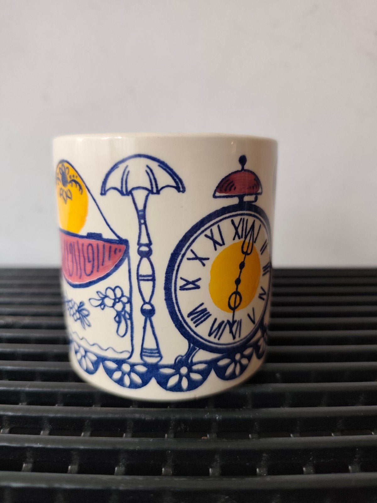 Kastopruiming: vintage keramieken pennenbak, suikerpot, 8 cm, Antiek en Kunst, Ophalen of Verzenden
