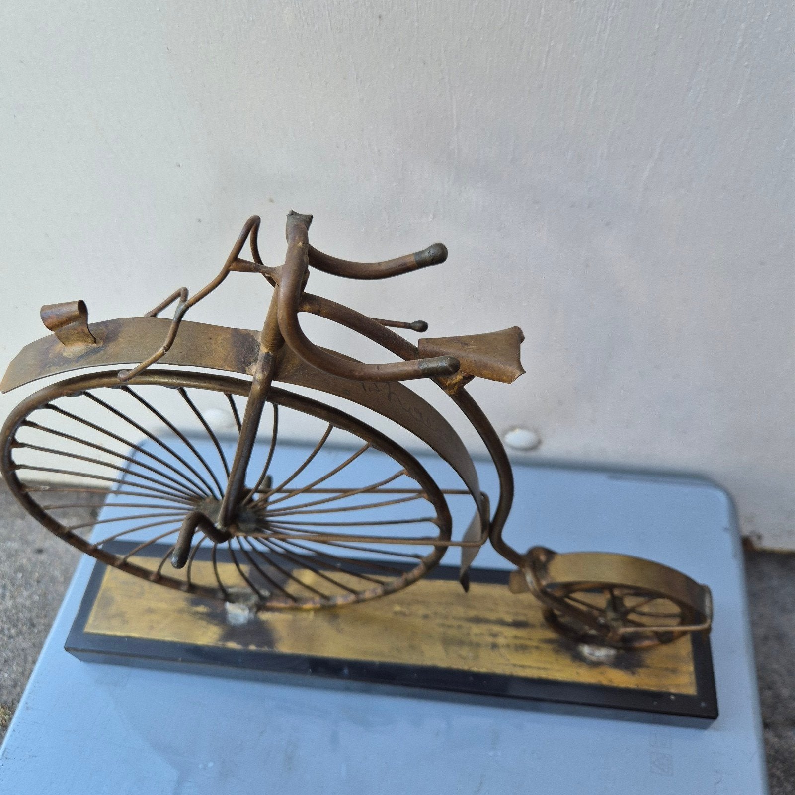 Daniel d'Haeseleer 1947, vintage kunst koper/messing marmer, Antiek en Kunst, Ophalen of Verzenden