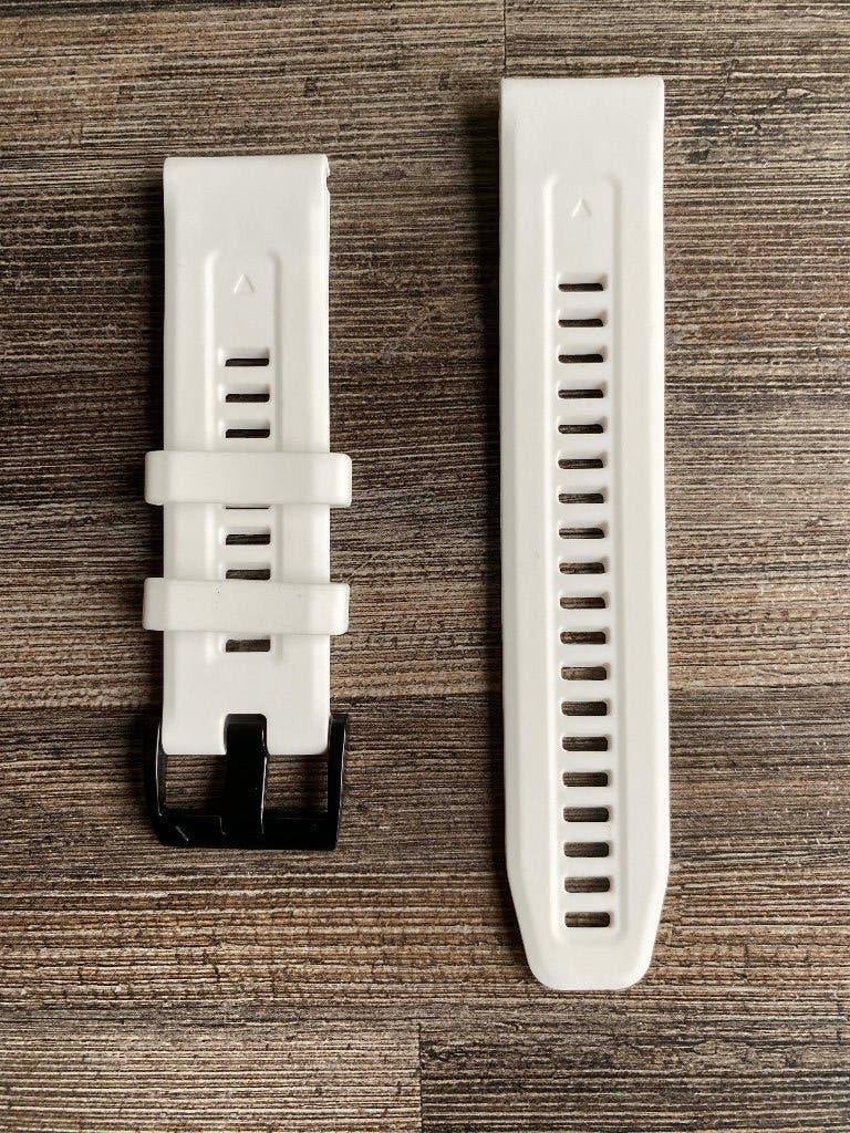 25013 Polsband Quickfit Garmin 22 of 26mm, nieuw, Wit, Garmin, Nieuw, Ophalen of Verzenden
