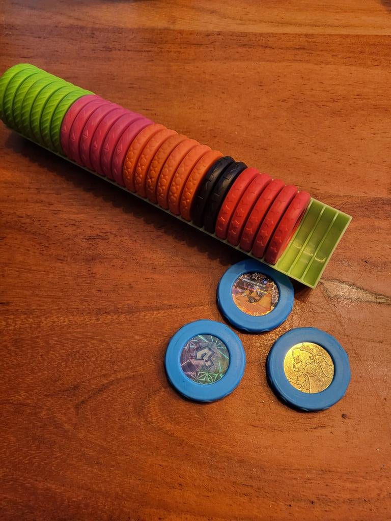 Mario Kart Koins - Complete set met houder, Ophalen of Verzenden, Zo goed als nieuw