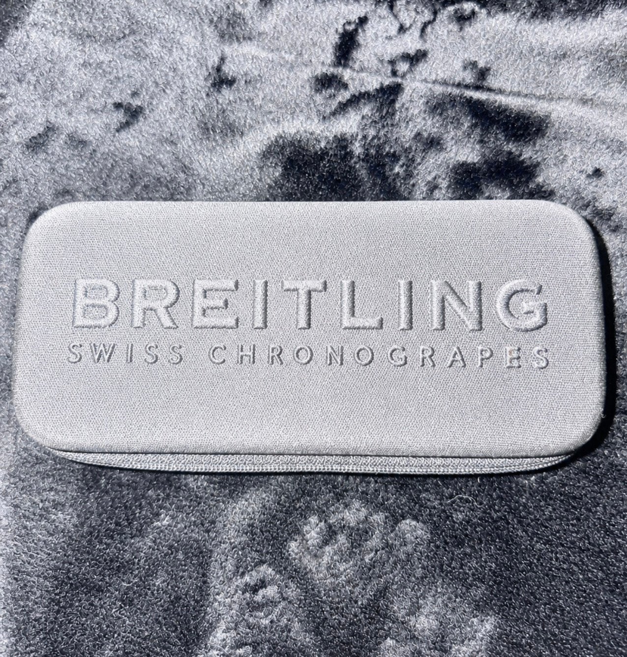 Breitling Zwitserse chronograaf horloge zwarte hard reisetui, Overige materialen, Nieuw, Minder dan 50 cm, Ophalen of Verzenden