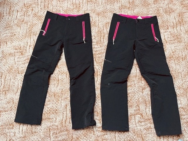 Softshell broeken, wandelbroeken maat 128 zwart. Klein, Ophalen of Verzenden, Gebruikt, Meisje, Broek