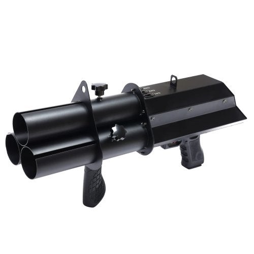 DJLicht 3 kops confetti shooter met accu en leds, Geluidgestuurd, ., Overige typen, Nieuw
