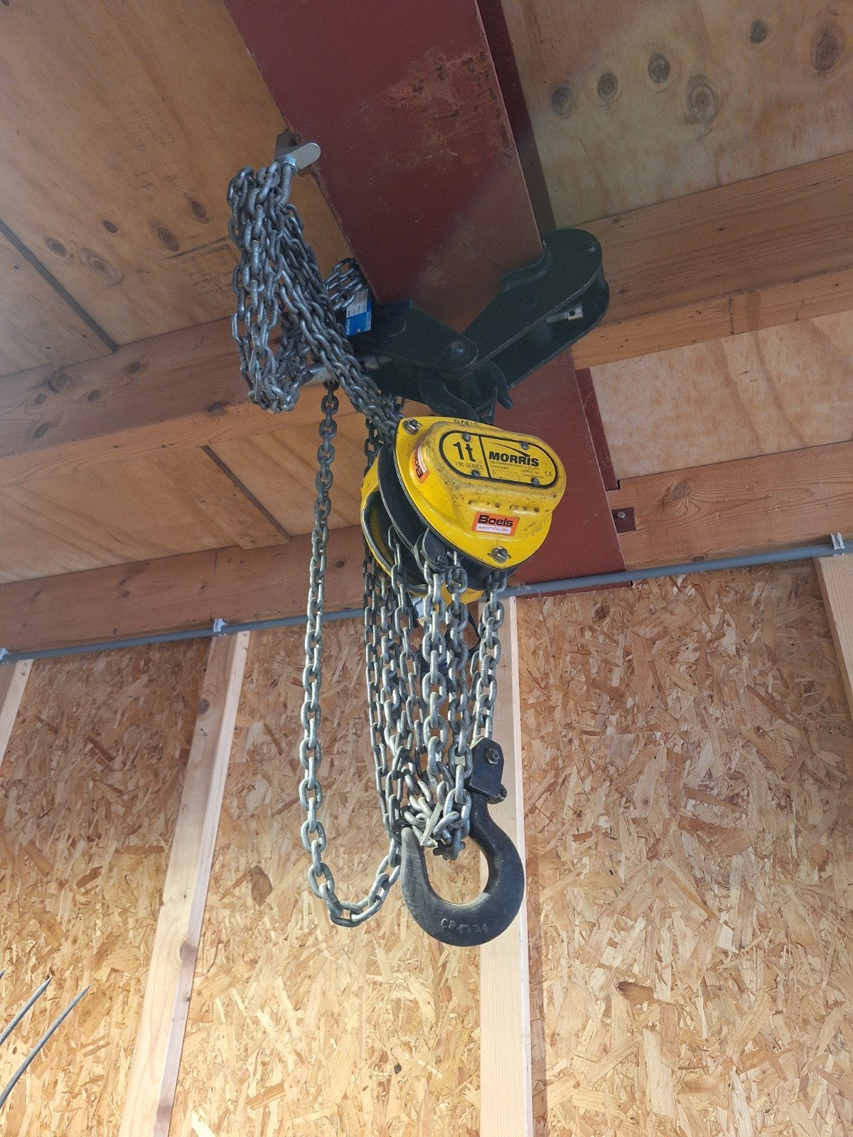 1 tons ketting takel., Ophalen, Gebruikt