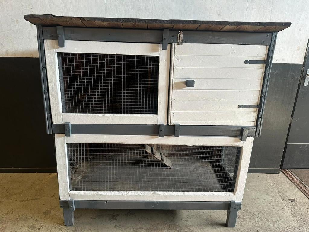 Groot konijnenhok buiten, Dieren en Toebehoren, Knaagdieren en Konijnen | Hokken en Kooien, Ophalen, 110 cm of meer, 90 cm of meer