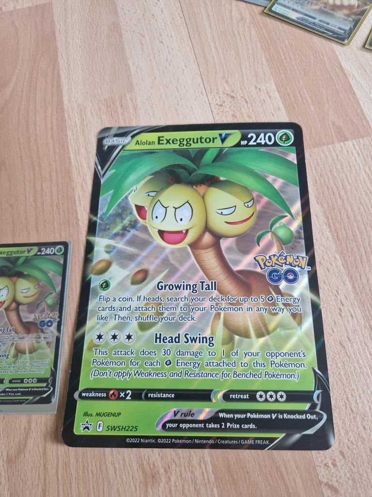 Alolan Exeggutor V Pokémon Kaart - Grote Kaart, Ophalen