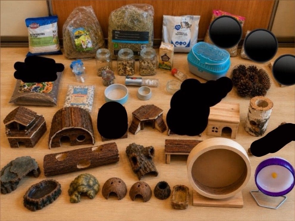 Gerbil/hamster/knaagdieren scaping, Ophalen of Verzenden, Gebruikt, Knaagmateriaal