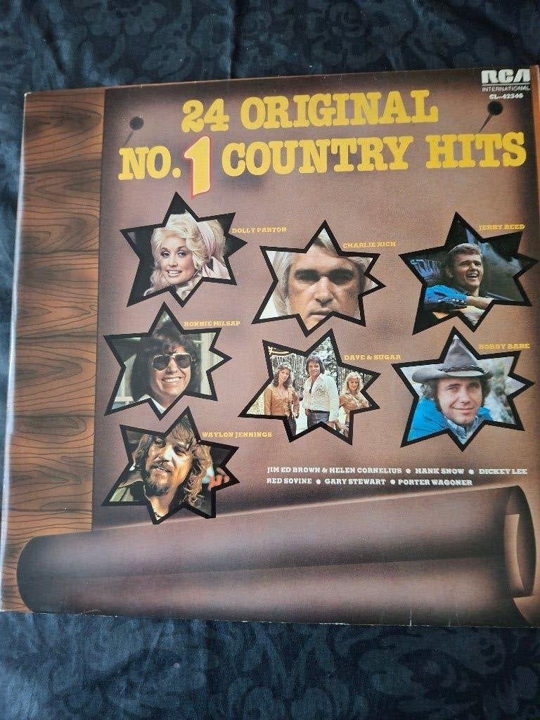 24 Original no. 1 country hits op vinyl 2 x LP uniek, Inclusief poster, Ophalen of Verzenden, Gebruikt, 12 inch