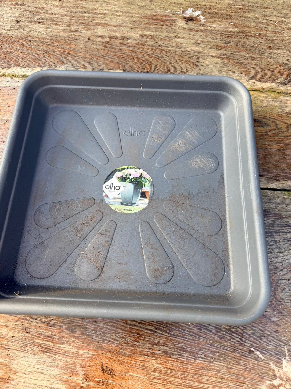 Onderzet schotel, Tuin en Terras, Bloempotten, Ophalen, Rond, Zo goed als nieuw, Aardewerk