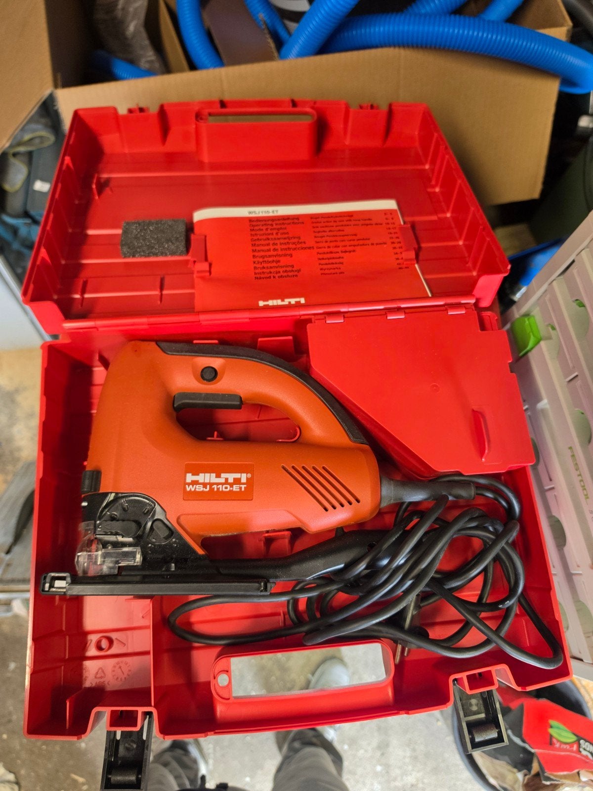 Hilti Decoupeerzaagmachine WSJ 110-ET - Zo goed als nieuw, Ophalen of Verzenden, Zo goed als nieuw, 1200 watt of meer, 70 mm of meer