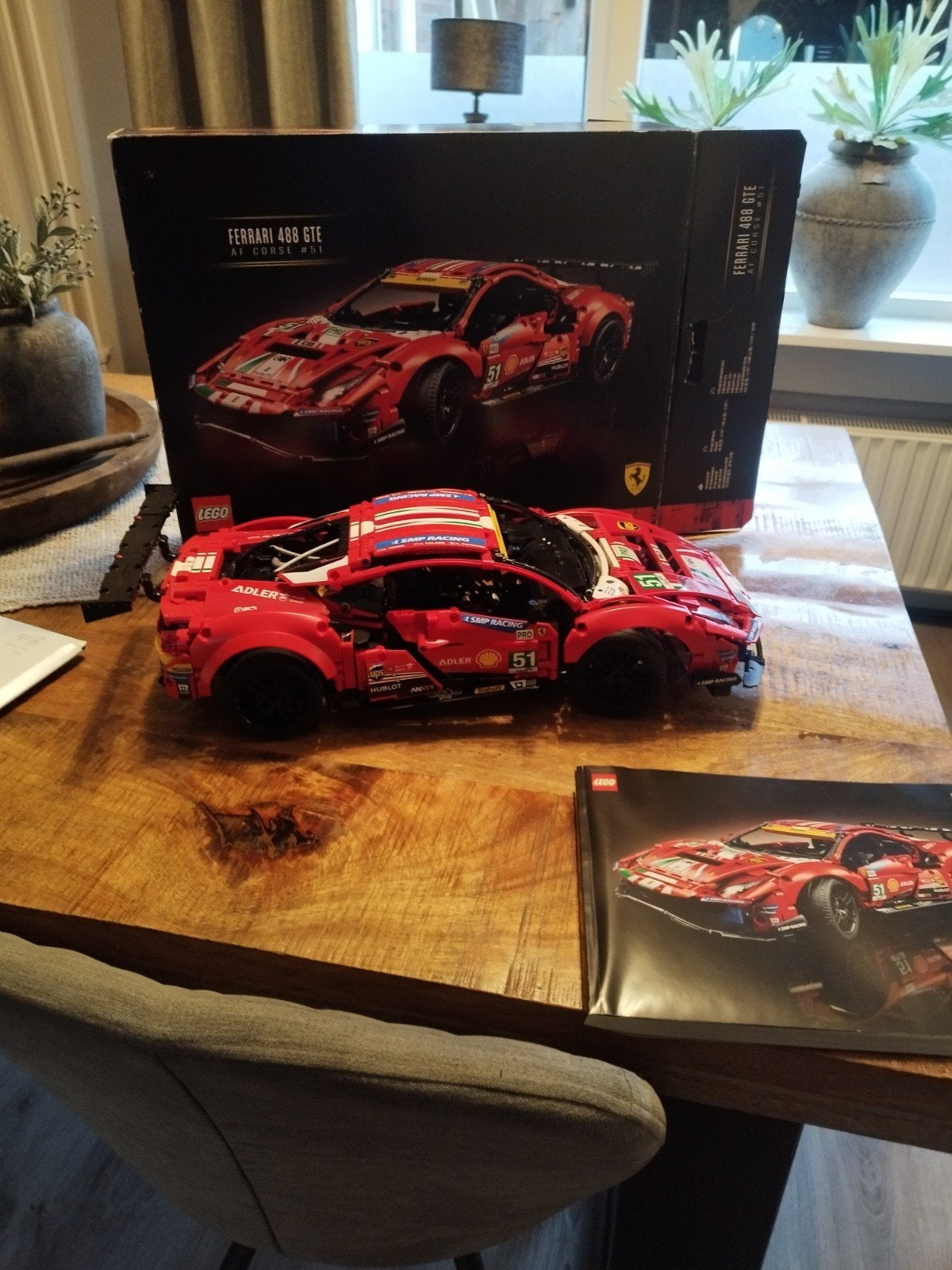 LEGO Technic Ferrari 488 GTE AF Corse #51, Ophalen of Verzenden, Zo goed als nieuw, Lego
